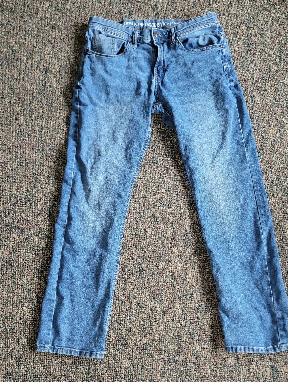 Buffalo David Bitton Men's Slim Straight Jeans - Light Blue